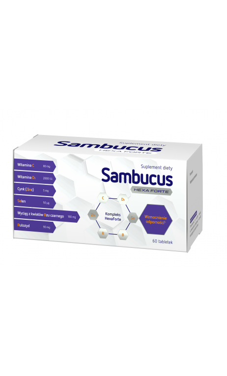 Sambucus HexaForte 60 tabletek powlekanych Sambucus HexaForte 60 tabletek powlekanych