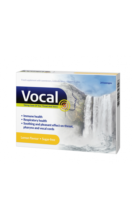 VOCAL cytryna 24 pastylki do ssania miękkie VOCAL cytryna 24 pastylki do ssania miękkie