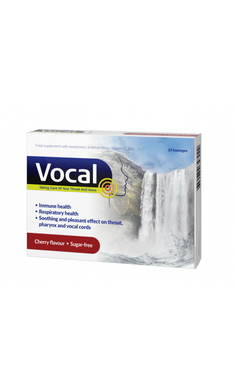 VOCAL wiśnia 24 pastylki do ssania miękkie VOCAL wiśnia 24 pastylki do ssania miękkie