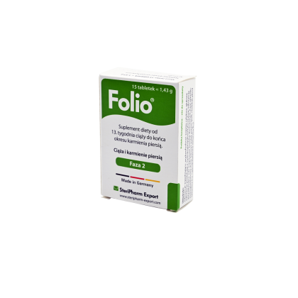 Folio® kwas foliowy, jod, B12, D3 90 tabl.