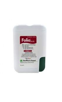 Folio® forte kwas foliowy największa dawka, jod, D3, B12, 90 tabl.